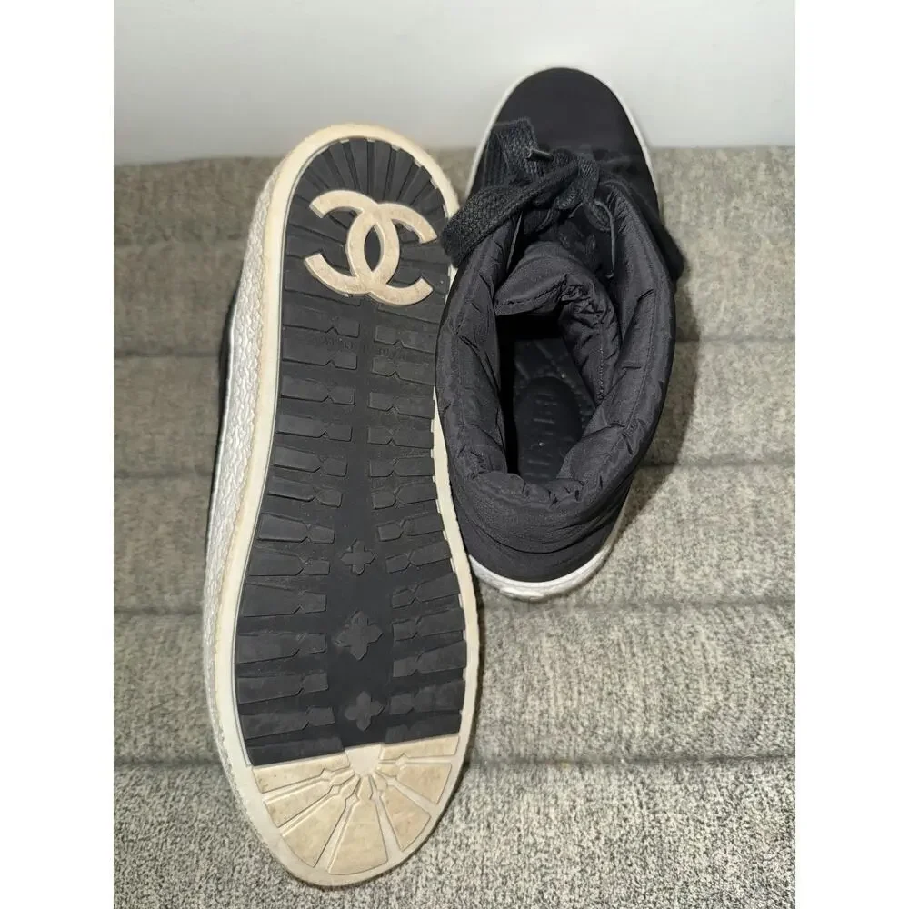 Chanel Nylon Sneakers - Excellent Condition, Size 39